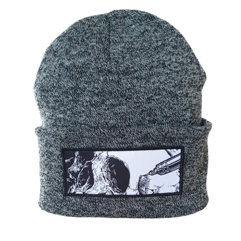 Grey tattoo beanie