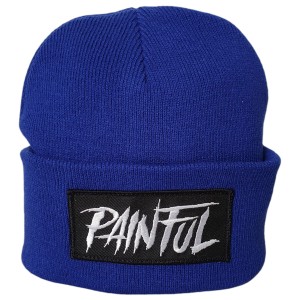 Painful clothing - blue  trash beanie