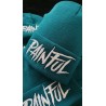 Peacock painful embroidery beanie