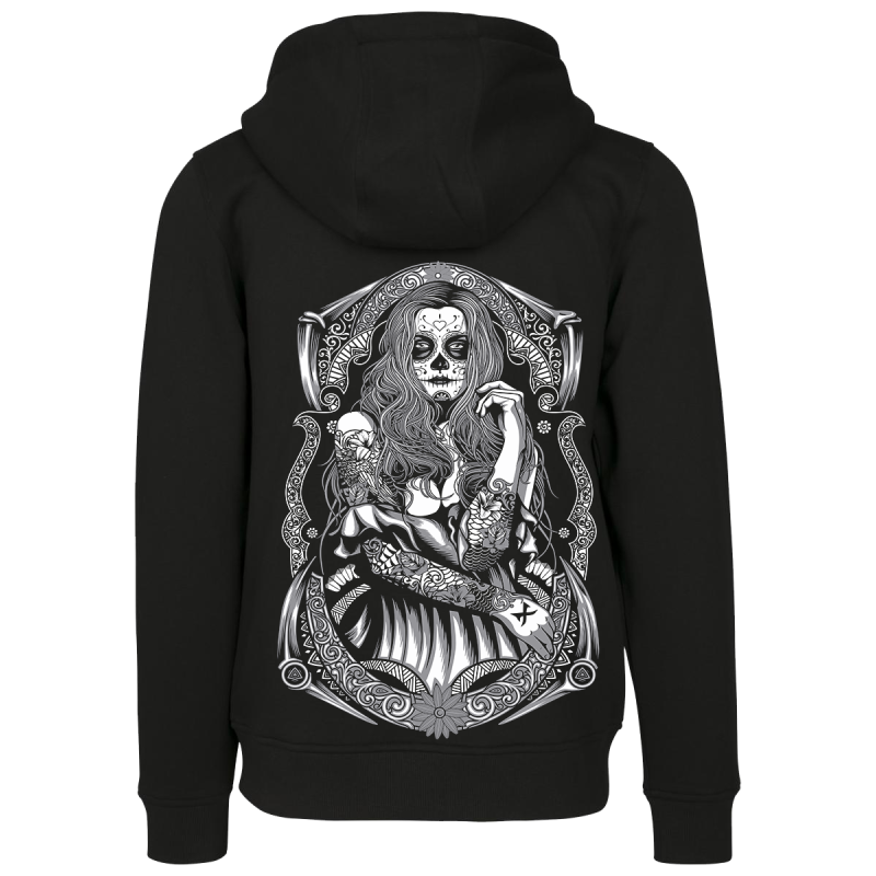 Painful clothing -  Calavera zip hoodie