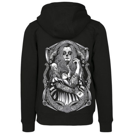 Painful clothing -  Calavera zip hoodie